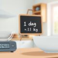 1 dag ile to kg
